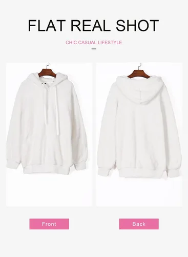 Miniatura 3 de Dokotoo - Sudadera con capucha para mujer, mullida, abrigada, informal, suelta, con bolsillos, ropa de exterior, tallas S-XXL
