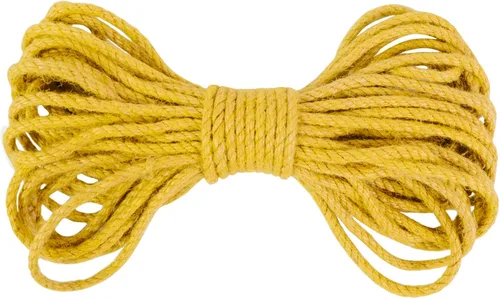Miniatura 13 de Cuerda de yute de 0.197 in, cuerda de yute natural gruesa para jardín, cuerda de cáñamo resistente para exteriores, para jardinería, manualidades