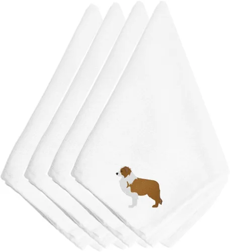 Miniatura 73 de Caroline's Treasures BB3448NPKE Affenpinscher - Juego de 4 servilletas bordadas, lavables, suaves, duraderas, servilletas de mesa para hotel