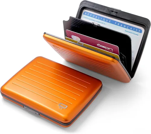 Miniatura 2 de Cartera de aluminio ÖGON -DESIGNS-, de gran capacidad con cerradura metálica, protección RFID contra fraudes y desmagnetización, modelo Smart Case