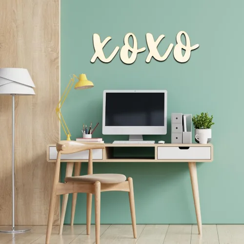 Miniatura 7 de Letras de madera para colgar en la pared de 15 pulgadas B Times New Roman Font, decoración de madera DIY Shape Letter, encantador cuarto de bebé sin