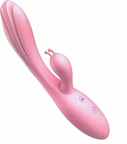 Juguete para adultos para mujer, 12 patrones, orejas de conejo, juguetes de silicona seguros para el cuerpo, potente herramienta de estimulación