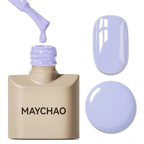 Miniatura 34 de MAYCHAO Esmalte de uñas de gel rosa intenso de 0.5 onzas líquidas, 1 unidad de esmalte de gel rosa brillante, esmalte de uñas que se absorbe con luz
