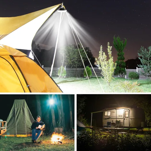 Miniatura 7 de IODOO Luz de campamento recargable de 10000 mAh 4000LM con sensor de movimiento y radar, tiempo de espera de 72 horas, linterna de campamento