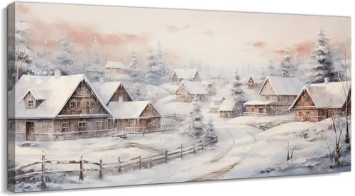 Miniatura 34 de TIMUBA Arte de pared de pesebre navideño, impresiones en lienzo de belén, imagen de póster cristiano de Jesús de noche estrellada, pintura