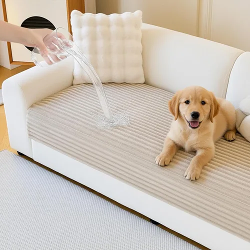 Miniatura 16 de MYSKY HOME Funda de sofá en forma de L, 100% impermeable para mascotas, fundas de sofá modular en forma de L, fundas de sofá antideslizantes