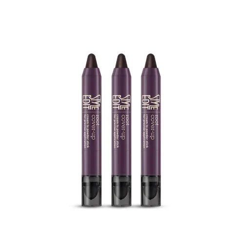 Miniatura 11 de Style Edit Barra de Retoque de Raíz para Cobertura de Cabello Gris y Marrón Oscuro, Color Temporal de Cabello, Bolígrafo de Esponja de Sombreado