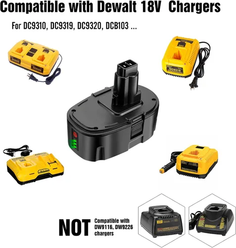 Miniatura 6 de Batería de repuesto para batería Dewalt de 18 V, batería de iones de litio de 6.5 Ah compatible con herramientas eléctricas inalámbricas Dewalt