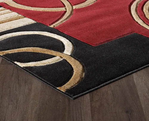 Miniatura 5 de GLORY RUGS Alfombra de área moderna, suave, tallada a mano, contemporánea, con textura esponjosa de primera calidad para interiores, sala de estar