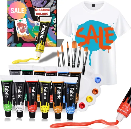 Miniatura 11 de HUAL Juego de pintura acrílica con 5 pinceles, 24 colores (2.0 fl oz, 2 onzas) para artistas, niños, principiantes y pintores