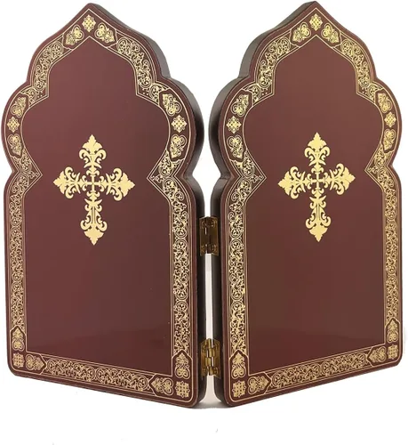 Miniatura 3 de Needzo Nuestra Señora de Kazán y Cristo Jesús icono díptico 7 1/2 pulgadas, iconos católicos cristianos ortodoxos, regalo religioso para hombres