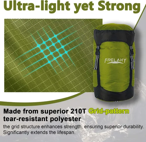 Miniatura 3 de Frelaxy - Bolsa de compresión con 40% más de almacenamiento, Saco de compresión de 11L/18L/30L/45L/52L, resistente al agua y ultra ligero para saco