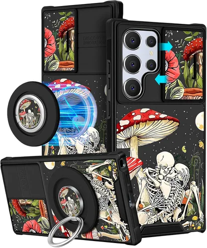 Miniatura 67 de Funermei Funda para teléfono Samsung Galaxy A15 5G - [2 en 1] Funda para teléfono de mujeres lindas chicas, diseño femenino de mariposa negra