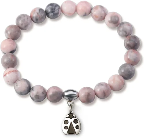Regalos para mujeres, pulseras de libélula, colibrí, mariquita, perezoso, 0.315 pulgadas, piedra natural, curativa, pulseras de relajación para