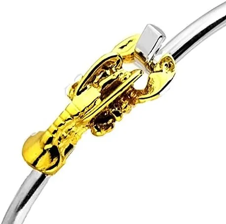 Miniatura 2 de Cape Cod Jewelry-CCJ Pulsera de langosta con cierre de dos tonos