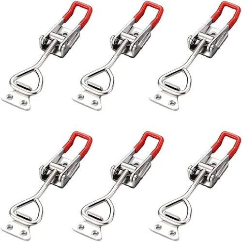 Miniatura 3 de E-TING Paquete de 6 abrazaderas de cierre ajustable para 4001 y 330 libras, capacidad de sujeción, 330.7 lbs, cierre de liberación rápida, 24