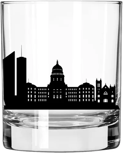 Miniatura 5 de Toasted Tales - Vaso de whisky Atlanta Skyline Cityscapes Regalo para gente de Atlanta City Vasos de ciudad urbana Old Fashioned Rocks Regalo