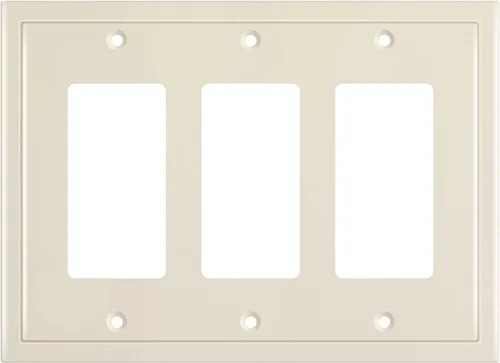 Miniatura 36 de Henne Bery Placa decorativa de pared con borde moderno, tapa de tomacorriente para cubrir enchufe, aleación de zinc maciza duradera