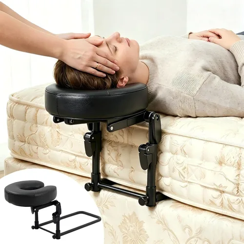 Reposacabezas de masaje para cama, colchón para el hogar, kit de masaje ajustable de 18 pulgadas de altura, soporte para cabeza de spa, soporte de