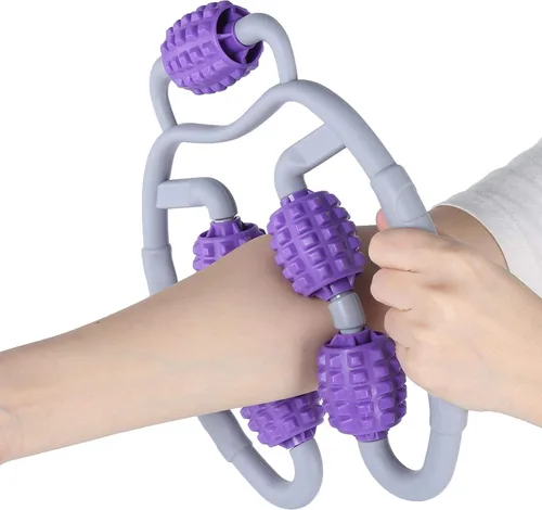 Miniatura 4 de Rodillo de masaje de espuma para fitness, 1 unidad, para yoga, fitness, relajación muscular, masajeador de brazo para piernas y deportes