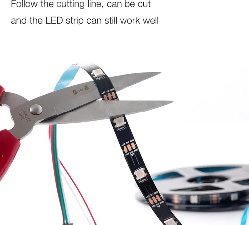 Miniatura 4 de WS2812B Tira de luz LED individual direccionable a todo color SMD 5050 RGB Pixel Strip DC5V