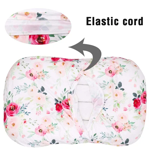 Miniatura 6 de TANOFAR Funda para tumbona de bebé, funda para tumbona recién nacida para niñas, funda extraíble para nido, suave y cómoda, lavable a máquina, flor