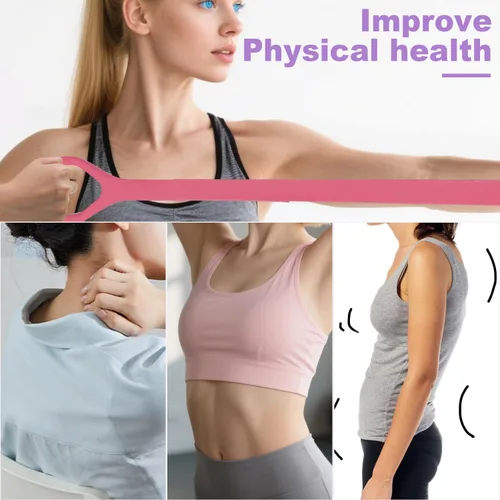 Miniatura 5 de Figura 8 Banda de resistencia para fitness, brazo y espalda, hombro, cuerda elástica, equipo de ejercicio para yoga, pilates, terapia física