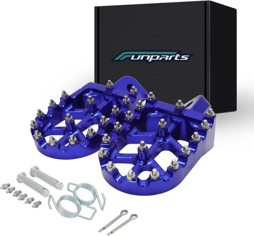 Miniatura 12 de Funparts Estriberas para Dirt Bike Estriberas de Motocicleta Pedales Reposapiés CNC para Apollo RFZ 125 DBX15 X18 X19 Tao Tao DB17 DB27 SSR