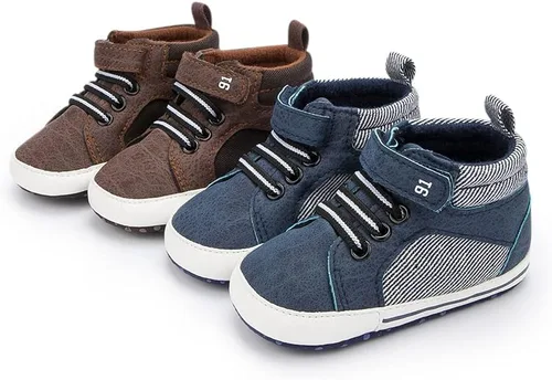 Miniatura 2 de Miamooi Zapatos deportivos para bebés, niños y niñas, suela suave, zapatos de primera caminata, informales, planos, ligeros, para cuna
