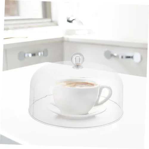 Miniatura 5 de SHOWERORO 2 cubiertas acrílicas para tartas, cúpulas de postre multifuncionales, protector de alimentos reutilizable para uso diario para fiestas