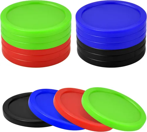 Miniatura 2 de Coopay 12 discos de hockey de aire para el hogar, discos de repuesto pesados de 2.5 pulgadas para mesas de juego, accesorios de equipo, 0.44 onzas