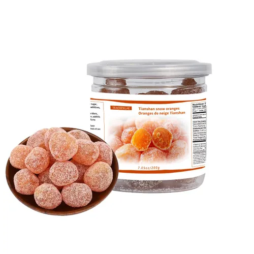 Tianshan nieve naranja seco aperitivo casual pequeño kumquat caramelo de roca seca kumquat fruta confitada 7.05 oz/200g