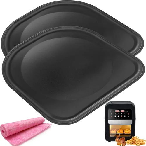 Bandeja de goteo para freidora de aire PowerXL, 2 piezas de repuesto de bandeja de goteo para freidora de aire PowerXL Vortex 6QT 10QT Air Fryer Pro