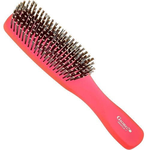 Miniatura 9 de Giorgio GION1B - Cepillo desenredante suave para el cabello, color azul neón, de 7.75 pulgadas, para hombres y mujeres. Cerdas suaves para cuero