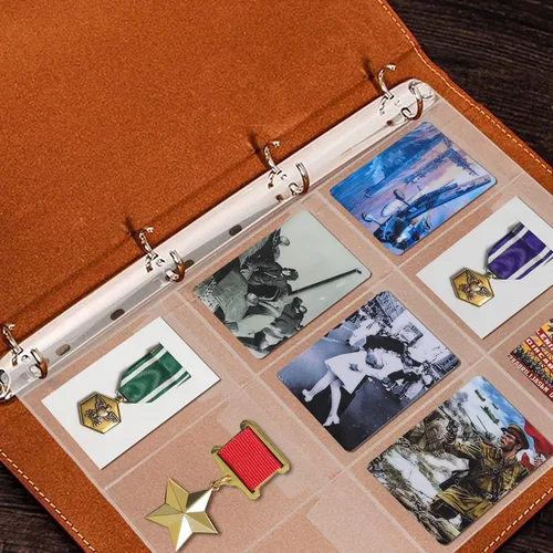Miniatura 7 de Páginas de bolsillo para monedas: bolsillo estándar de 9 agujeros para monedas, fundas de recogida para monedas, 10 hojas serie CS03