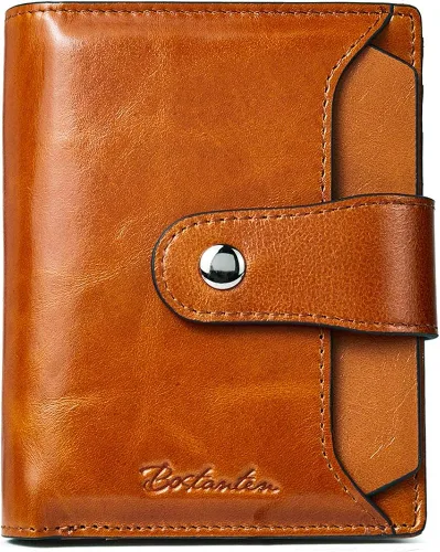 BOSTANTEN Bolso de mano de cuero para mujer, bolso de mano grande de diseño tipo hobo y cartera de cuero para mujer, con bloqueo RFID, pequeño