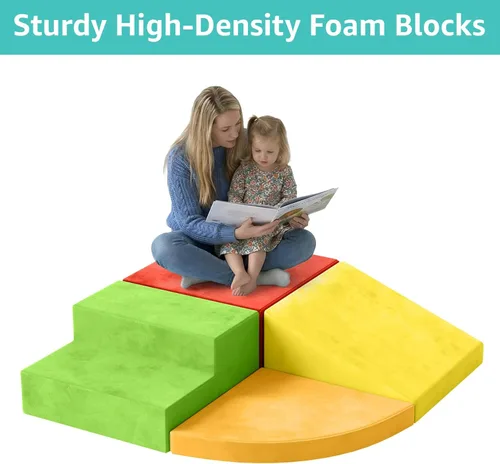Miniatura 5 de YENING Bloques grandes de escalada de espuma para niños pequeños de 1 a 3 años, juguetes de escalada para bebés de 1 año, juego suave para bebés