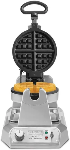 Miniatura 5 de Waring Commercial WW180X waflera belga simple de resistencia alta, placas antiadherentes recubiertas, produce 25 waffles por hora, 120V, 1200W