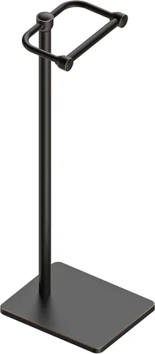 Miniatura 16 de Ruacq Soporte de papel higiénico dorado con doble poste pivotante cuadrado, soporte para rollo, soporte de papel higiénico dorado cepillado, acero