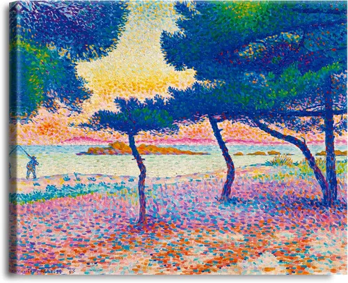 Miniatura 577 de A&T ARTWORK Campo de trigo con cipreses de Van Gogh Las reproducciones de arte clásico mundial, impresiones en lienzo giclée para decoración