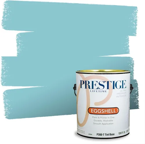 Miniatura 165 de PRESTIGE Pintura interior e imprimación en uno, azul cielo, semi-brillante, 1 galón