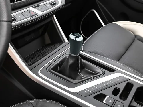 Miniatura 3 de Abfer Pomo de palanca de cambios de cuero de 5 velocidades, palanca de cambios para manija de automóvil, apta para la mayoría de vehículos de motor