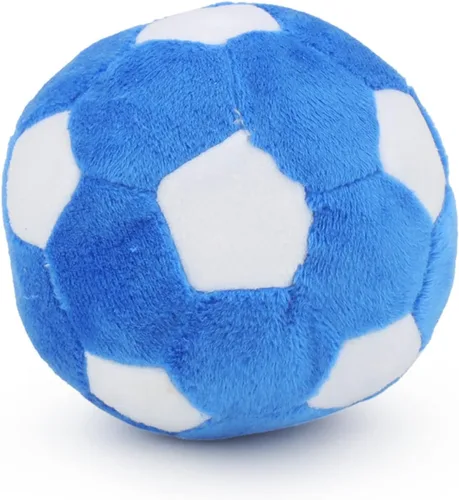 Miniatura 11 de Pelotas de Juguete para Perros - Baloncesto de Felpa Masticable para Perros, Pelota Chirriante Suave para Mascotas Rellena de Material Esponjoso