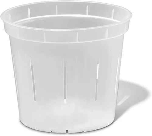Miniatura 6 de rePotme Macetas de 5 pulgadas, paquete de 6 macetas (zafiro azul) - Maceta transparente ranurada para plantas de interior - Perfecto para orquídeas
