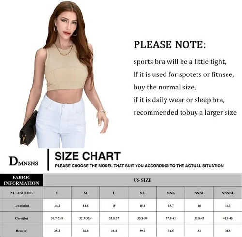 Miniatura 6 de Womens Sleeveless High Neck Workout Crop Tops Cute Ribbed Knit Basic Double Layer Tank Tops Summer Clothes