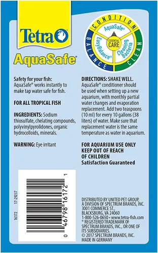 Miniatura 3 de Tetra Acondicionador de agua AquaSafe Fish Tank 16172, 8.45 onzas líquidas