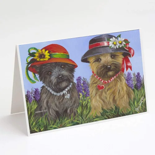 Miniatura 127 de Caroline's Treasures PPP3013GCA7P - Tarjetas de felicitación y sobres para mascotas de Basset Hound Teacher, paquete de 8 tarjetas en blanco