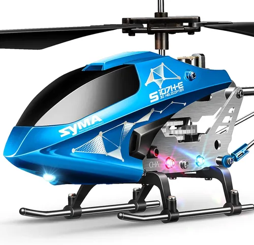 Helicóptero de control remoto SYMA, S107H-E helicóptero RC con despegue y aterrizaje con una tecla, alta y baja velocidad y diseño duradero de