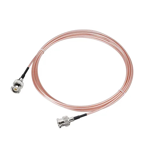 Yuslao Puente BNC de 50 ohmios 10 pies de baja pérdida BNC macho a macho RG316 Extensión puente coaxial para analizador de antena Cámara CCTV de