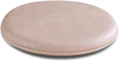 Almohadillas de cuero sintético para sillas de cocina, cojines redondos de 16 pulgadas, cojines de asiento para sillas de comedor, espuma